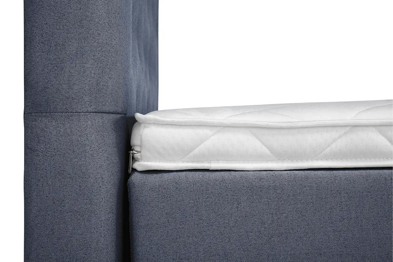 Lucky Komplett Sengepakke 160x200 Skum Diamant Sengegavl - Mørkeblå - Møbler - Senger - Kontinentalsenger
