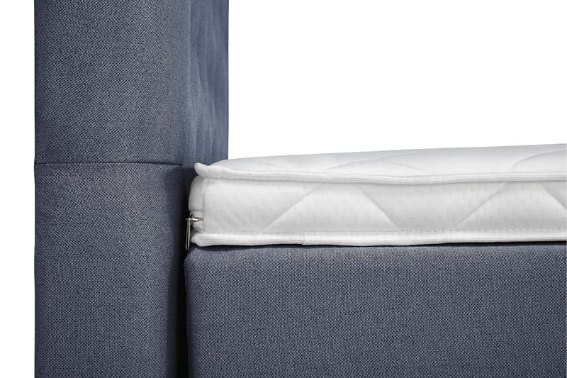 Lucky Komplett Sengepakke 160x200 Skum Diamant Sengegavl - M ørkeblå - Møbler - Senger - Kontinentalsenger