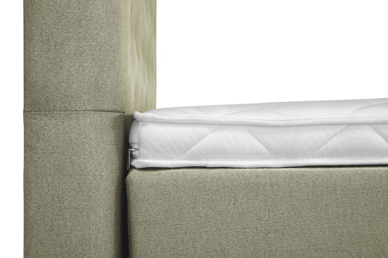 Lucky Komplett Sengepakke 160x200 Skum Diamant Sengegavl - Nakkepute Liten Grønn - Møbler - Senger - Kontinentalsenger