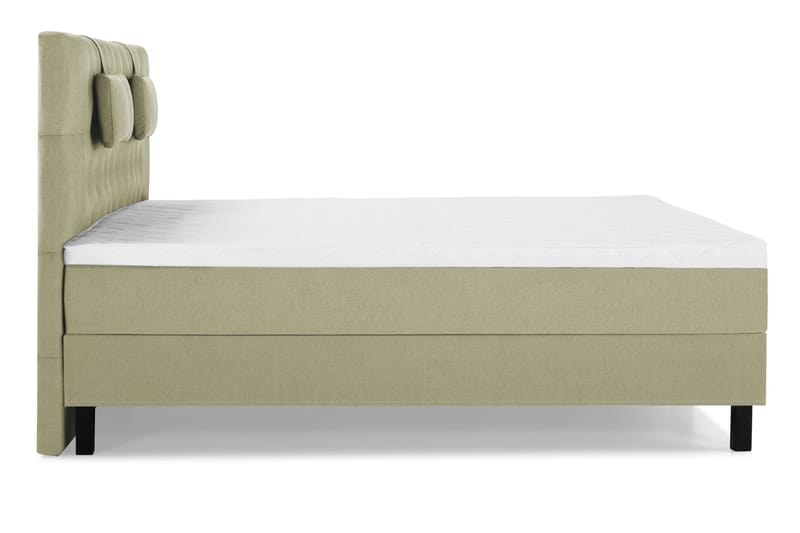 Lucky Komplett Sengepakke 160x200 Skum Diamant Sengegavl - Nakkepute Liten Grønn - Møbler - Senger - Kontinentalsenger