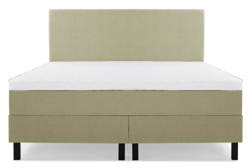 Lucky Komplett Sengepakke 160x200 Skum Glatt Sengegavl - Grønn - Møbler - Senger - Komplett sengepakke