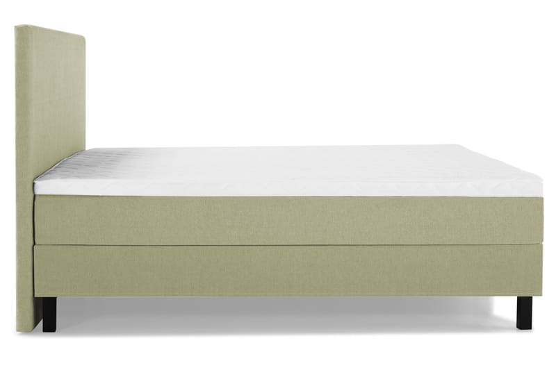 Lucky Komplett Sengepakke 160x200 Skum Glatt Sengegavl - Grønn - Møbler - Senger - Komplett sengepakke