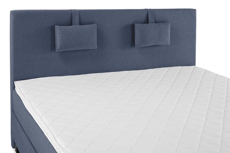 Lucky Komplett Sengepakke 160x200 Skum Glatt Sengegavl - Nakkepute Liten Mørkeblå - Møbler - Senger - Komplett sengepakke