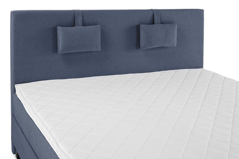 Lucky Komplett Sengepakke 160x200 Skum Glatt Sengegavl - Nakkepute Liten Mørkeblå - Møbler - Senger - Kontinentalsenger