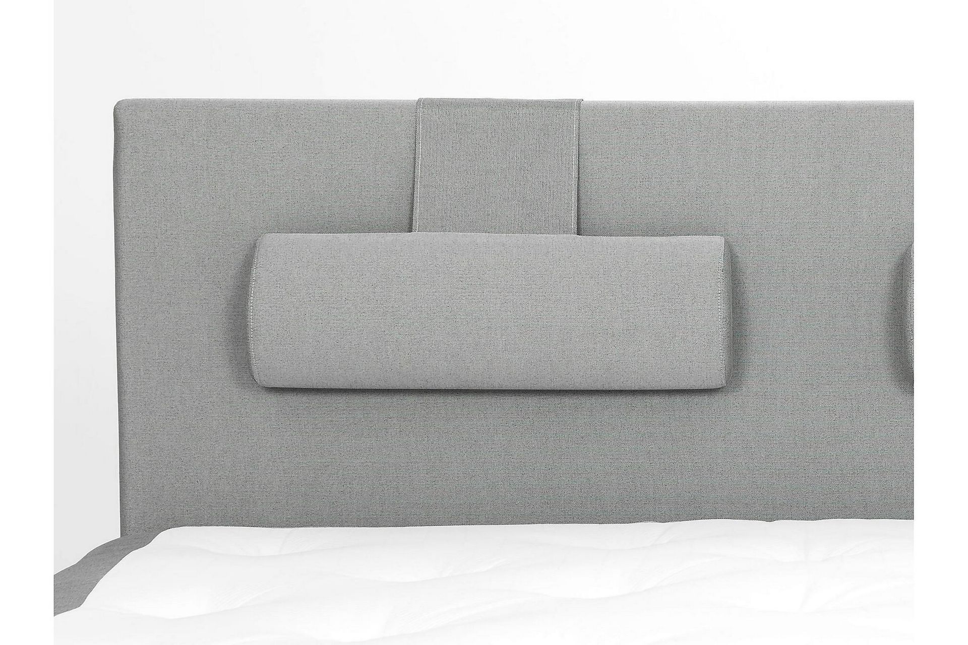 Lucky Komplett Sengepakke 160x200 Skum Glatt Sengegavl - Nakkepute Stor Mellangrå - Møbler - Senger - Komplett sengepakke
