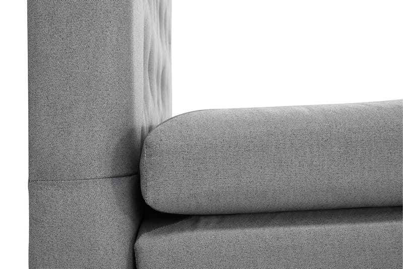 Lucky Komplett Sengepakke 160x200 Polyeter Diamant Sengegavl - Nakkepute Stor Mellangrå - Møbler - Senger - Kontinentalsenger