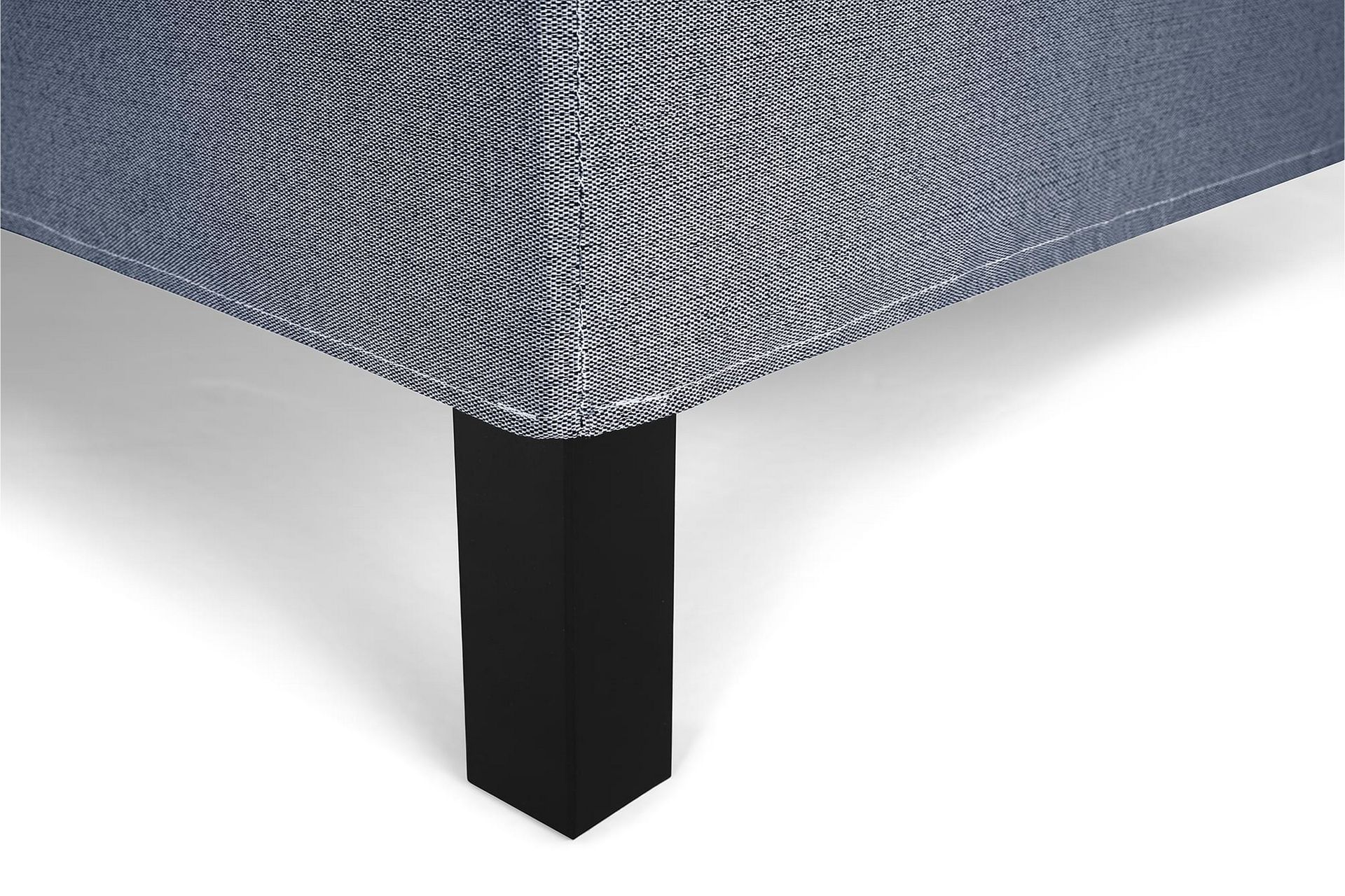 Lucky Komplett Sengepakke 160x200 Polyeter Glatt Sengegavl - Mørkeblå - Møbler - Senger - Kontinentalsenger