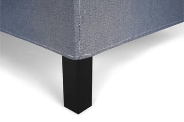 Lucky Komplett Sengepakke 160x200 Polyeter Glatt Sengegavl - Mørkeblå - Møbler - Senger - Kontinentalsenger
