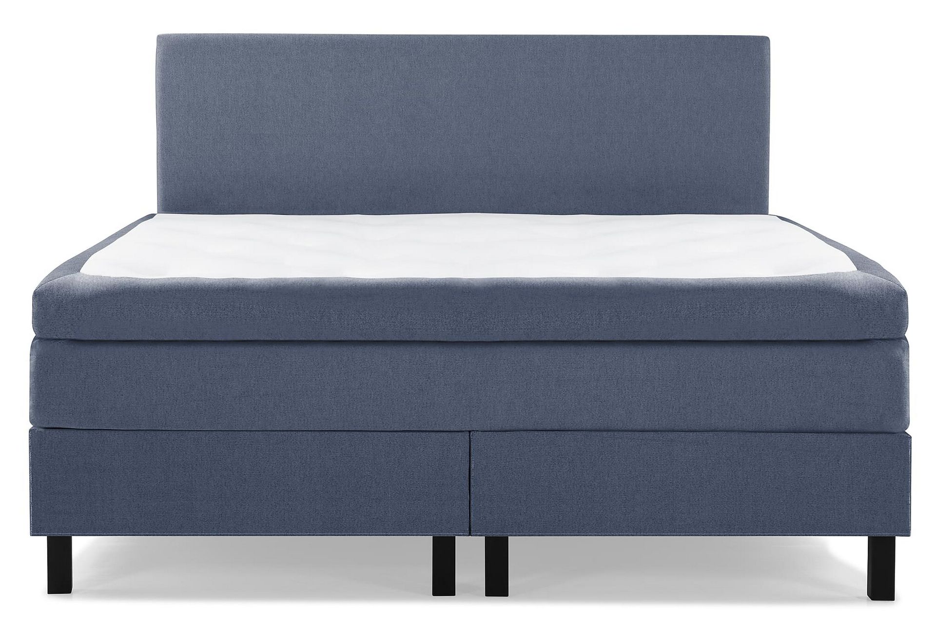 Lucky Komplett Sengepakke 160x200 Polyeter Glatt Sengegavl - Mørkeblå - Møbler - Senger - Kontinentalsenger