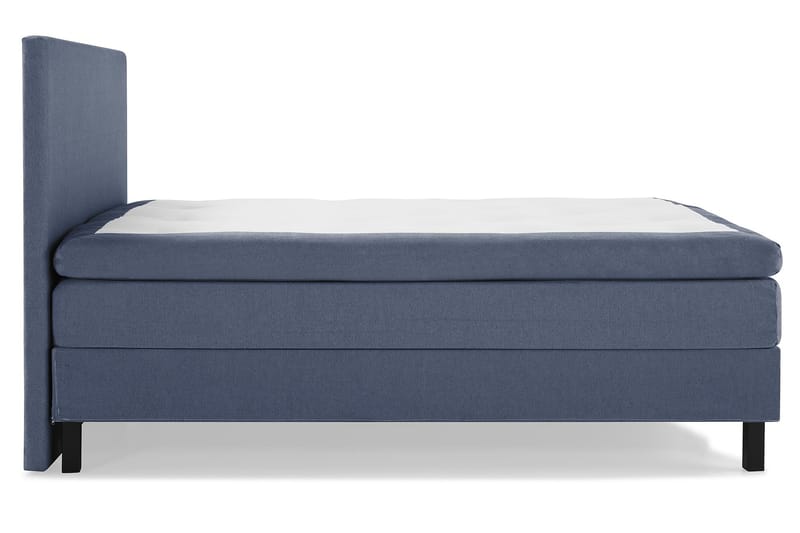 Lucky Komplett Sengepakke 160x200 Polyeter Glatt Sengegavl - Mørkeblå - Komplett sengepakke - Kontinentalsenger - Dobbeltsenger