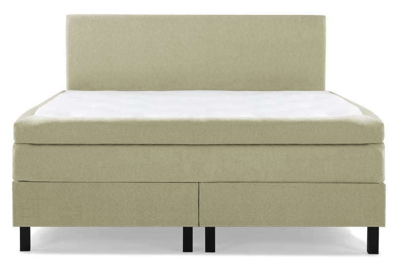 Lucky Komplett Sengepakke 160x200 Polyeter Glatt Sengegavl - Grønn - Møbler - Senger - Komplett sengepakke