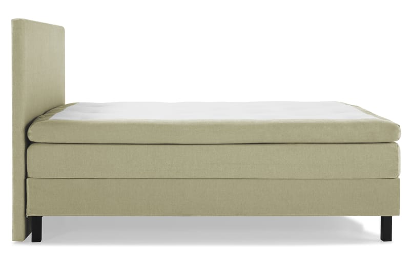 Lucky Komplett Sengepakke 160x200 Polyeter Glatt Sengegavl - Grønn - Møbler - Senger - Komplett sengepakke