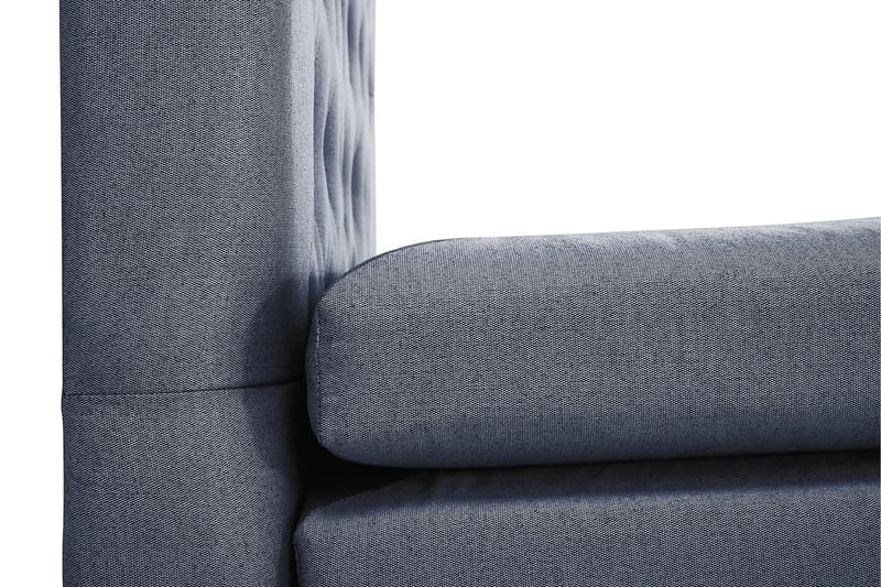 Lucky Komplett Sengepakke 160x200 Polyeter Diamant Sengegavl - Mørkeblå - Møbler - Senger - Kontinentalsenger