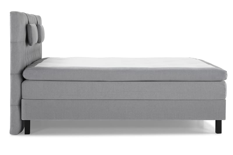 Lucky Komplett Sengepakke 180x200 Lateks Diamant Sengegavl - Nakkepute Liten Mellomgrå - Møbler - Senger - Kontinentalsenger