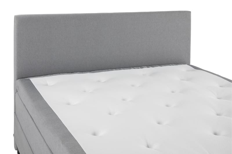 Lucky Komplett Sengepakke 180x200 Lateks Glatt Sengegavl - Mellangrå - Møbler - Senger - Kontinentalsenger
