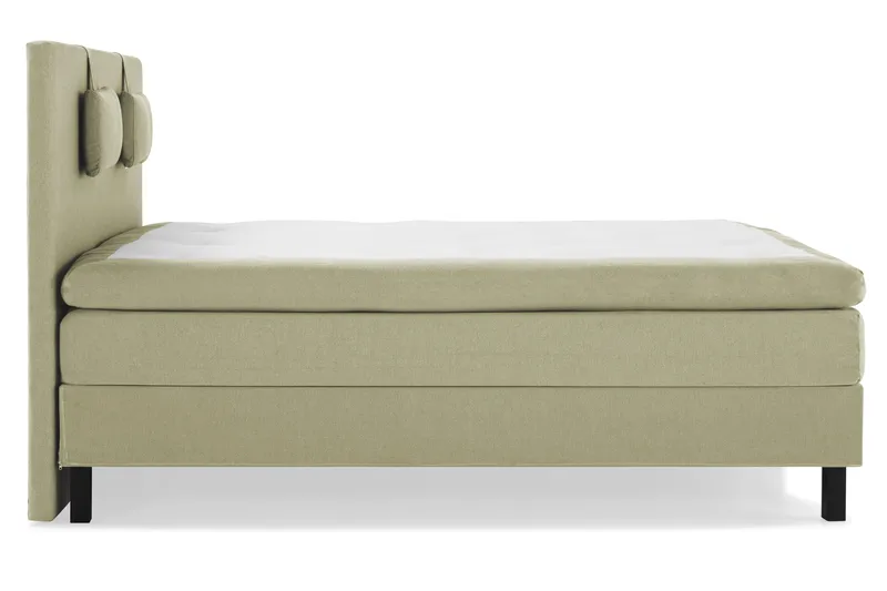 Lucky Komplett Sengepakke 180x200 Lateks Glatt Sengegavl - Nakkepute Liten Grønn - Møbler - Senger - Kontinentalsenger