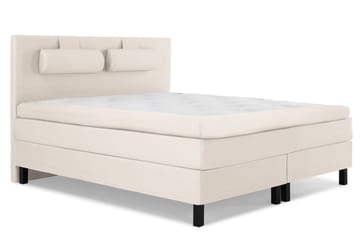 Lucky Komplett Sengepakke 180x200 Lateks Glatt Sengegavl - Nakkepute Stor Beige - Møbler - Senger - Komplett sengepakke