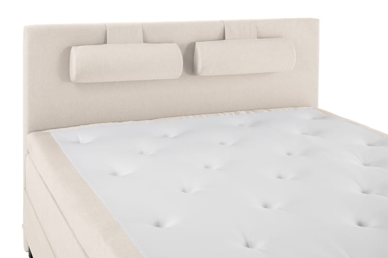 Lucky Komplett Sengepakke 180x200 Lateks Glatt Sengegavl - Nakkepute Stor Beige - Møbler - Senger - Komplett sengepakke