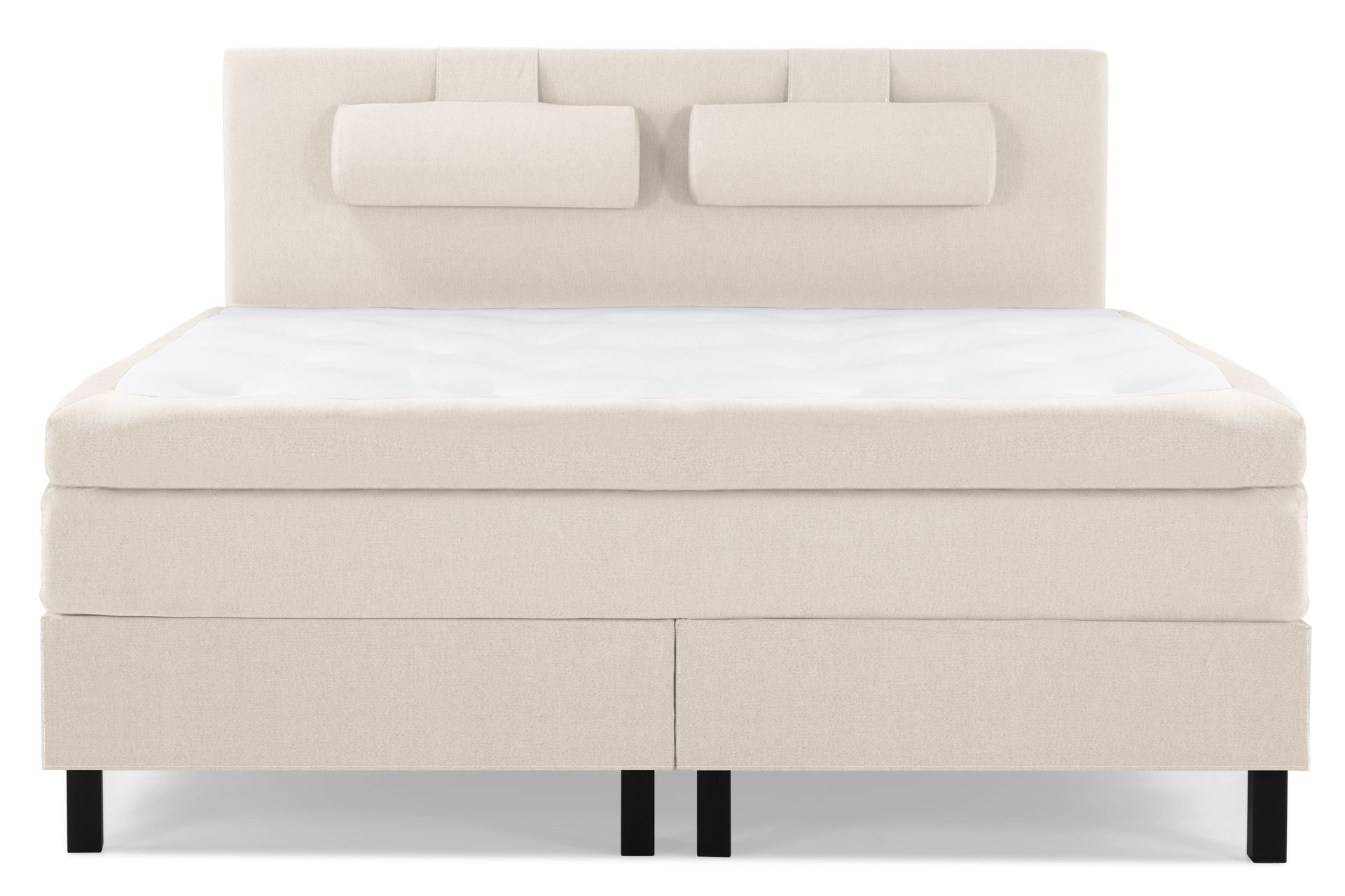 Lucky Komplett Sengepakke 180x200 Lateks Glatt Sengegavl - Nakkepute Stor Beige - Møbler - Senger - Komplett sengepakke
