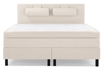 Lucky Komplett Sengepakke 180x200 Lateks Glatt Sengegavl - Nakkepute Stor Beige - Møbler - Senger - Komplett sengepakke