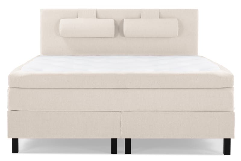 Lucky Komplett Sengepakke 180x200 Lateks Glatt Sengegavl - Nakkepute Stor Beige - Møbler - Senger - Komplett sengepakke