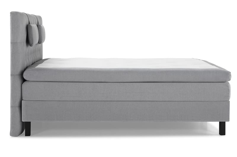 Lucky Komplett Sengepakke 180x200 Memory Diamant Sengegavl - Nakkepute Liten Mellomgrå - Møbler - Senger - Kontinentalsenger