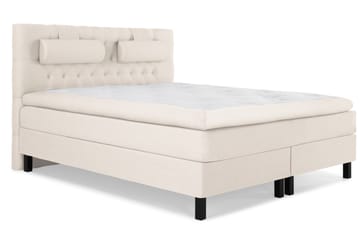 Lucky Komplett Sengepakke 180x200 Memory Diamant Sengegavl - Nakkepute Stor Beige - Møbler - Senger - Komplett sengepakke