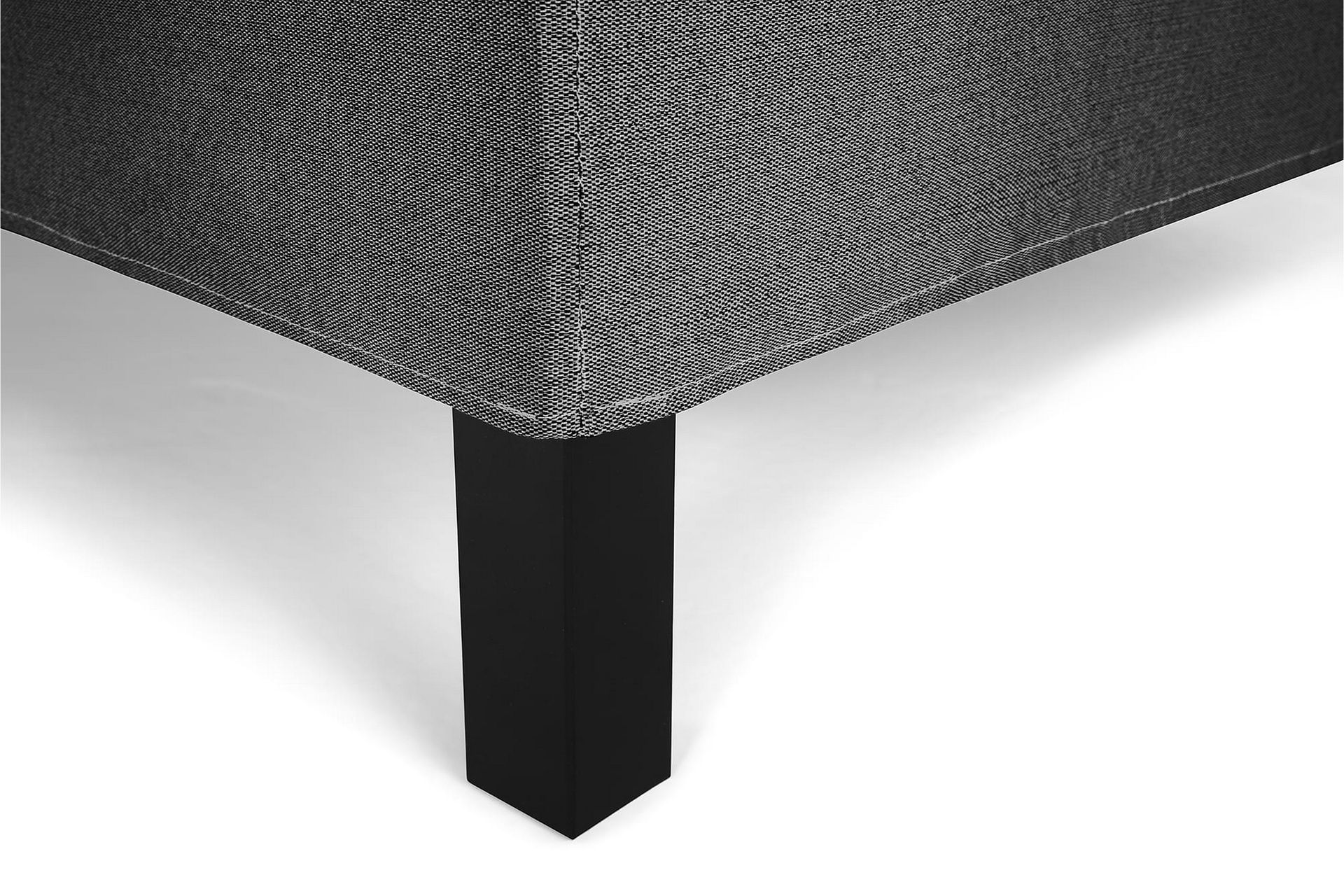 Lucky Komplett Sengepakke 180x200 Memory Diamant Sengegavl - Svart/Grå - Møbler - Senger - Komplett sengepakke