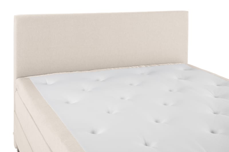 Lucky Komplett Sengepakke 180x200 Memory Glatt Sengegavl - Beige - Møbler - Senger - Kontinentalsenger