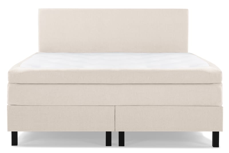 Lucky Komplett Sengepakke 180x200 Memory Glatt Sengegavl - Beige - Møbler - Senger - Kontinentalsenger