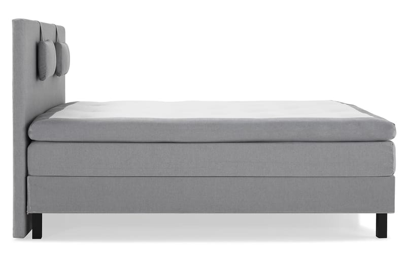 Lucky Komplett Sengepakke 180x200 Memory Glatt Sengegavl - Nakkepute Liten Mellomgrå - Møbler - Senger - Komplett sengepakke