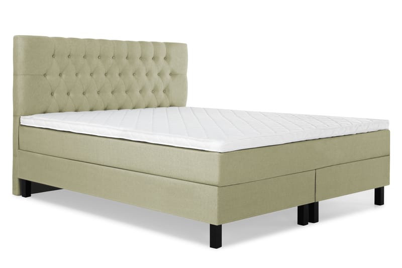 Lucky Komplett Sengepakke 180x200 Skum Diamant Sengegavl - Grønn - Møbler - Senger - Komplett sengepakke