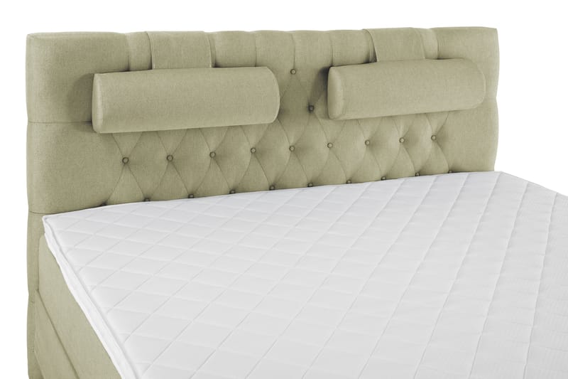 Lucky Komplett Sengepakke 180x200 Skum Diamant Sengegavl - Nakkepute Stor Grønn - Møbler - Senger - Komplett sengepakke