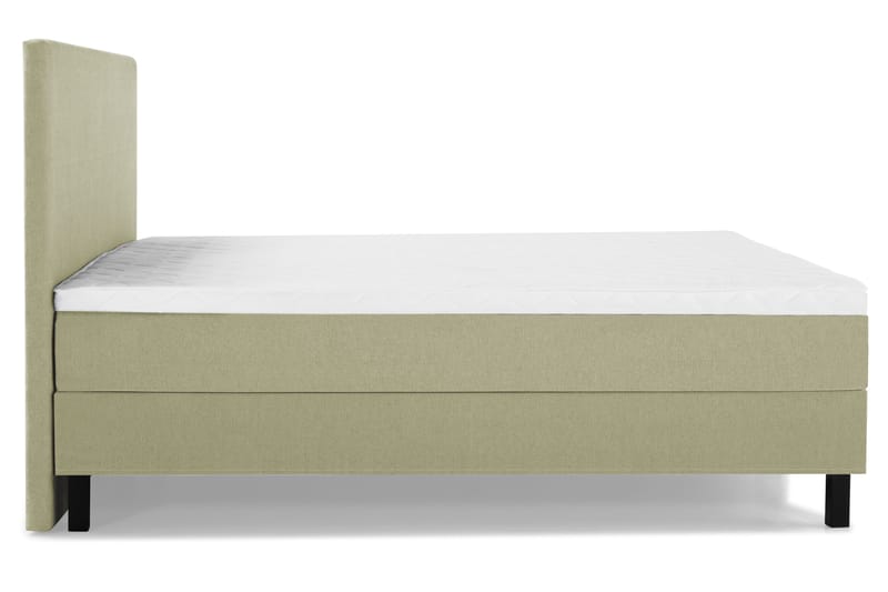 Lucky Komplett Sengepakke 180x200 Skum Glatt Sengegavl - Grønn - Møbler - Senger - Kontinentalsenger