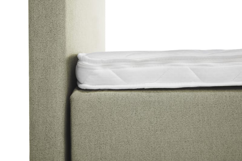 Lucky Komplett Sengepakke 180x200 Skum Glatt Sengegavl - Grønn - Møbler - Senger - Kontinentalsenger