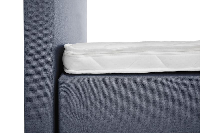 Lucky Komplett Sengepakke 180x200 Skum Glatt Sengegavl - Mørkeblå - Møbler - Senger - Kontinentalsenger