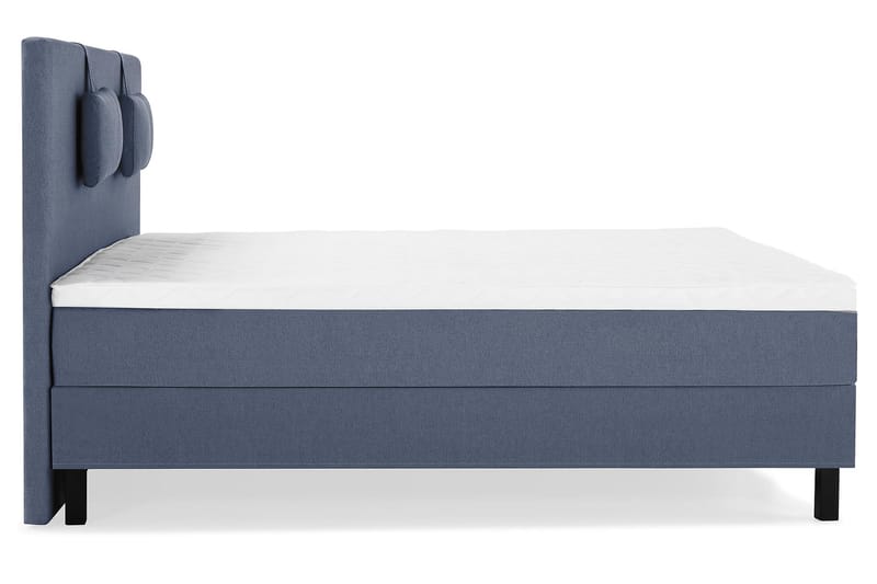 Lucky Komplett Sengepakke 180x200 Skum Glatt Sengegavl - Nakkepute Liten Mørkeblå - Møbler - Senger - Komplett sengepakke