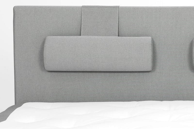 Lucky Komplett Sengepakke 180x200 Skum Glatt Sengegavl - Nakkepute Stor Mellangrå - Møbler - Senger - Komplett sengepakke