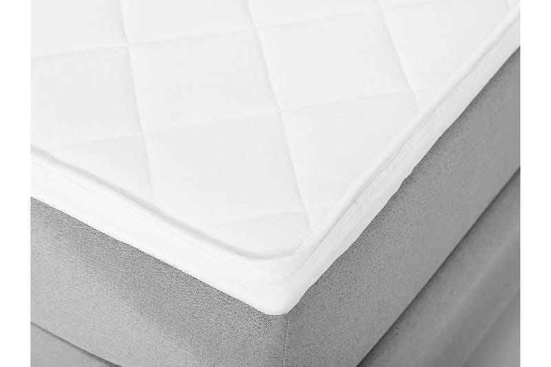 Lucky Komplett Sengepakke 180x200 Skum Glatt Sengegavl - Nakkepute Stor Mellangrå - Møbler - Senger - Kontinentalsenger