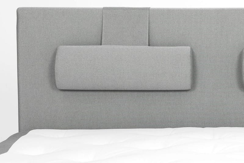 Lucky Komplett Sengepakke 180x200 Skum Glatt Sengegavl - Nakkepute Stor Mellangrå - Møbler - Senger - Kontinentalsenger