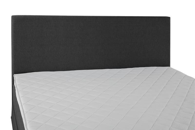 Lucky Komplett Sengepakke 180x200 Skum Glatt Sengegavl - Svart/Grå - Møbler - Senger - Kontinentalsenger
