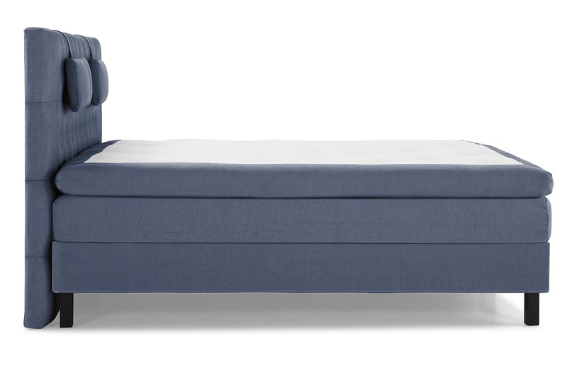 Lucky Komplett Sengepakke 180x200 Polyeter Diamant Sengegavl - Nakkepute Liten Mørkeblå - Møbler - Senger - Komplett sengepakke