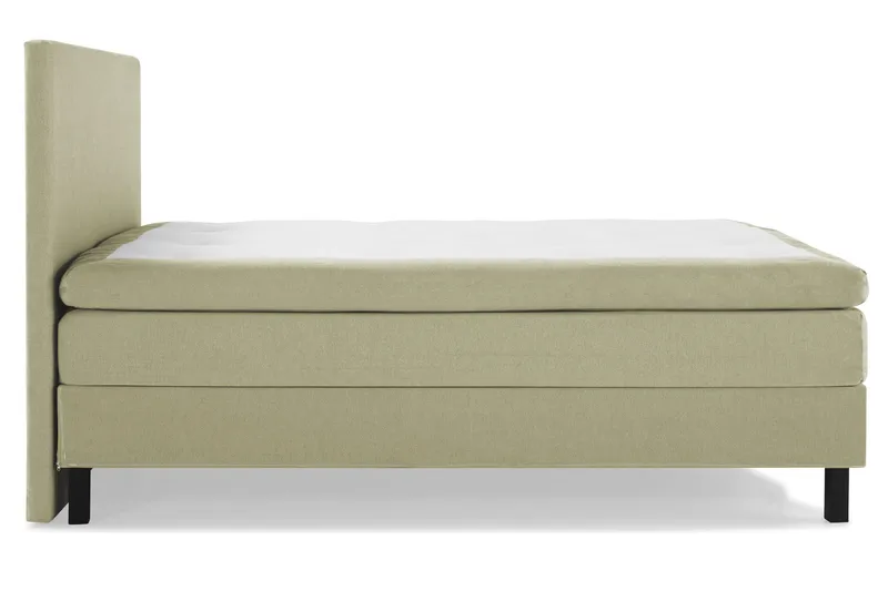 Lucky Komplett Sengepakke 180x200 Polyeter Glatt Sengegavl - Grønn - Møbler - Senger - Kontinentalsenger