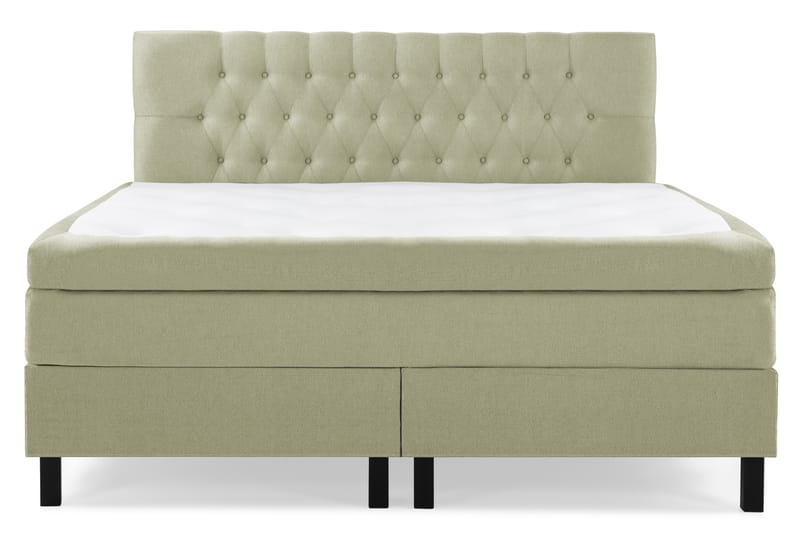 Lucky Komplett Sengepakke 180x200 Polyeter Diamant Sengegavl - Grønn - Møbler - Senger - Komplett sengepakke