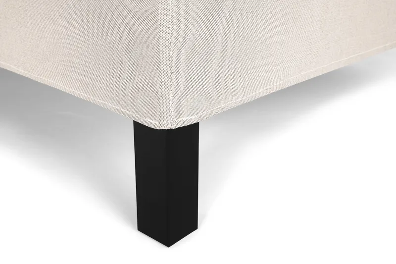 Lucky Komplett Sengepakke 180x200 Polyeter Glatt Sengegavl - Nakkepute Liten Beige - Møbler - Senger - Kontinentalsenger