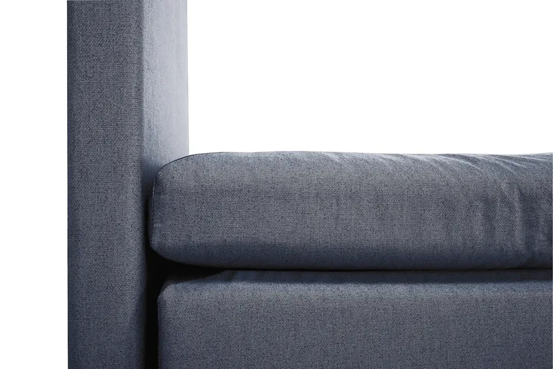 Lucky Komplett Sengepakke 180x200 Polyeter Glatt Sengegavl - Nakkepute Stor Mørkeblå - Møbler - Senger - Kontinentalsenger