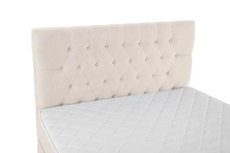 Lucky Komplett Sengpakke 120x200 cm Skummadrass Diamant Gavl - Beige - Møbler - Senger - Kontinentalsenger