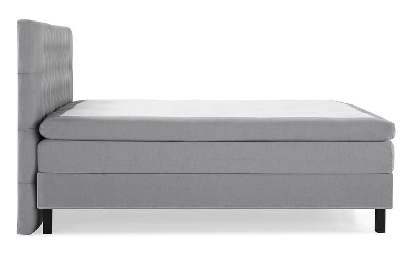 Lucky Komplett Sengpakke 160x200 cm med Sengegavl Fast - Grå - Møbler - Senger - Kontinentalsenger