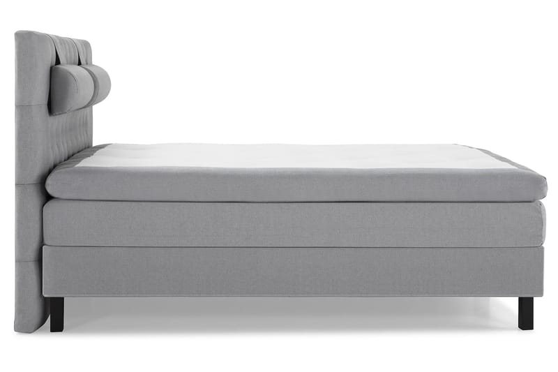 Lucky Komplett Sengpakke 180x200 cm Kontinentalseng med Sengegavl - Grå - Møbler - Senger - Kontinentalsenger