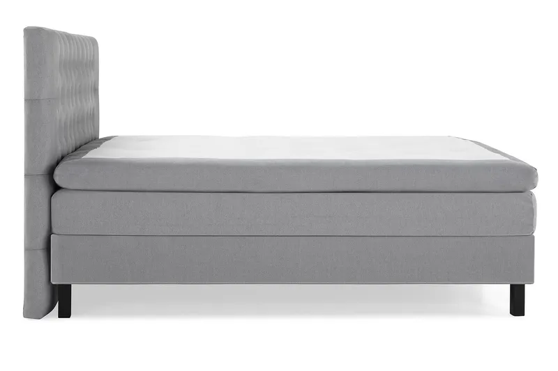 Lucky Komplett Sengpakke 180x200 cm Memory Diamant Sengegavl - Mellangrå - Møbler - Senger - Kontinentalsenger